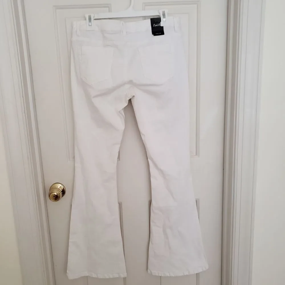 Nanette Lepore‎ Canal Flare White Jeans Size 10/30 New with Tags